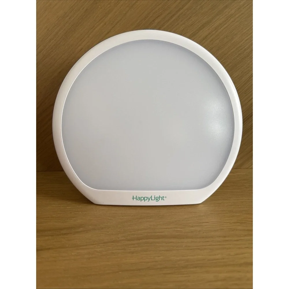 HappyLight Alba Round UV-Free LED Therapy Lamp 10,000 Lux White - Verilux